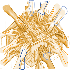 baraque construite à plusieurs