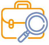 cartable orange et bleu