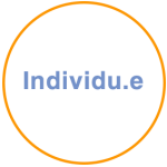 Cercle orange avec en son centre : individu.e